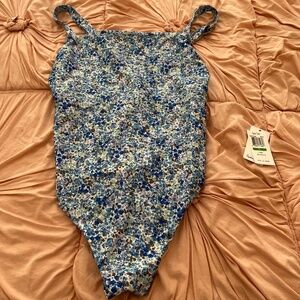 NWOT Splendid one-piece floral bathing suit, large